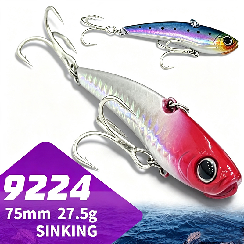 Fishing Lure Buzzbait - 75MM 27,5G Sinkender Vibrations-Wobbler Angelköder Künstliche