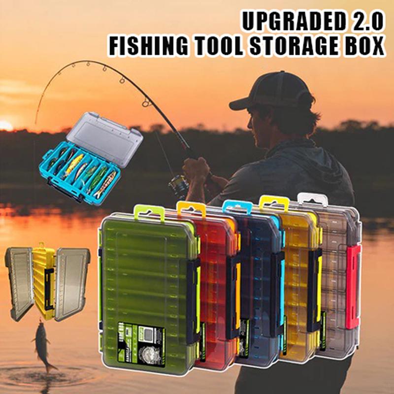 Fishing Lure Box - Doppelseitige Kompakte Angelbox - Optimieren Sie