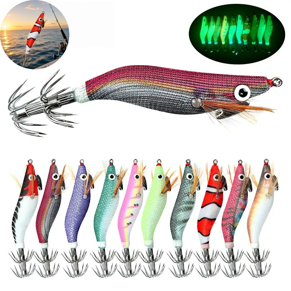 Leuchtender Tintenfisch-Köder  – Fishing Lure Jig Bewertung und Preis