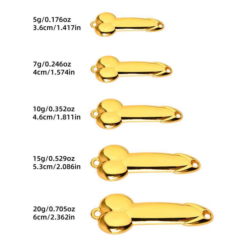 Metall löffel Penis form Angel – Fishing Lure Spoon Bewertung und Preis