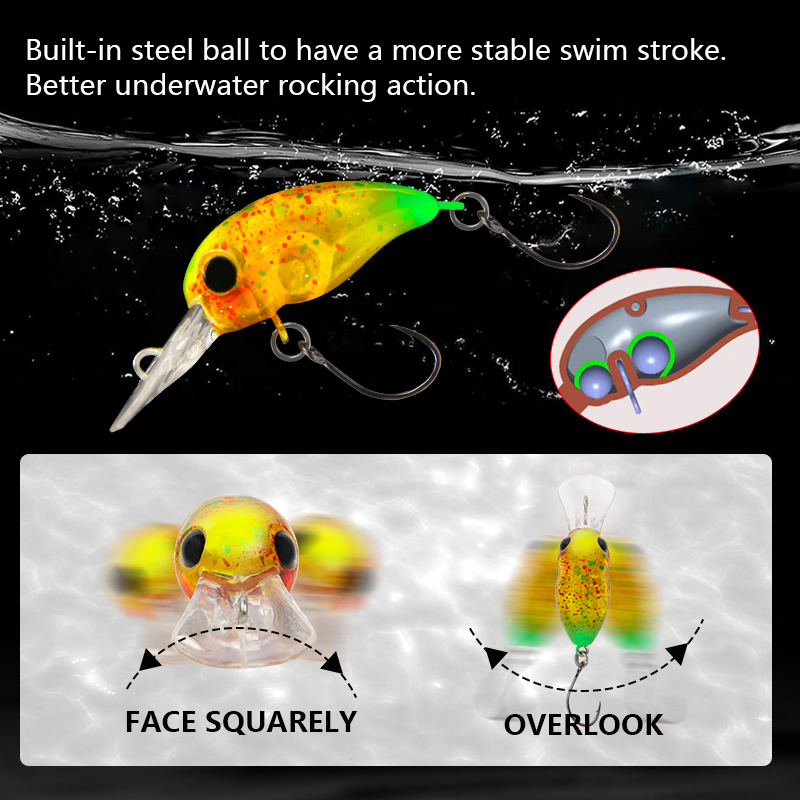 LETOYO 2,6g 28mm 4,2g 35mm Min – Fishing Lure Crankbait Bewertung und Preis