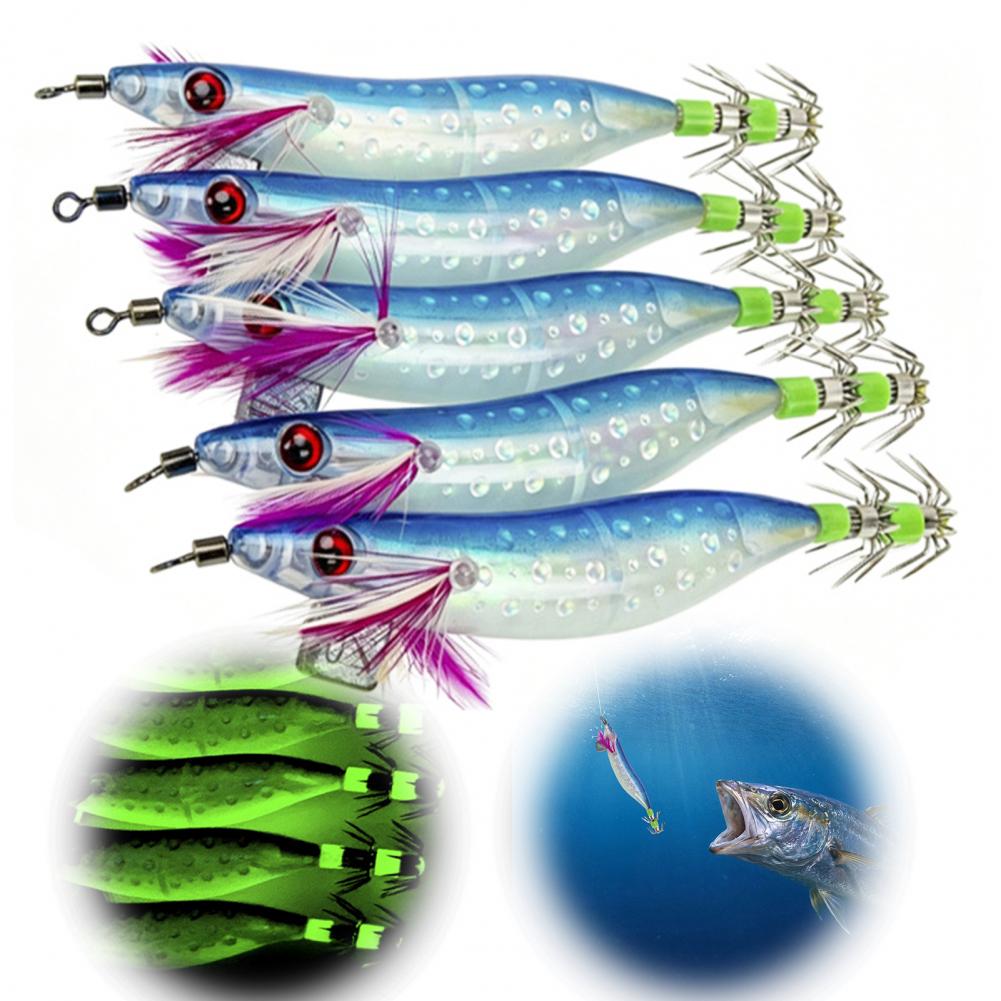 Tintenfisch-Angelköder 5-teili – Fishing Lure Jig Bewertung und Preis