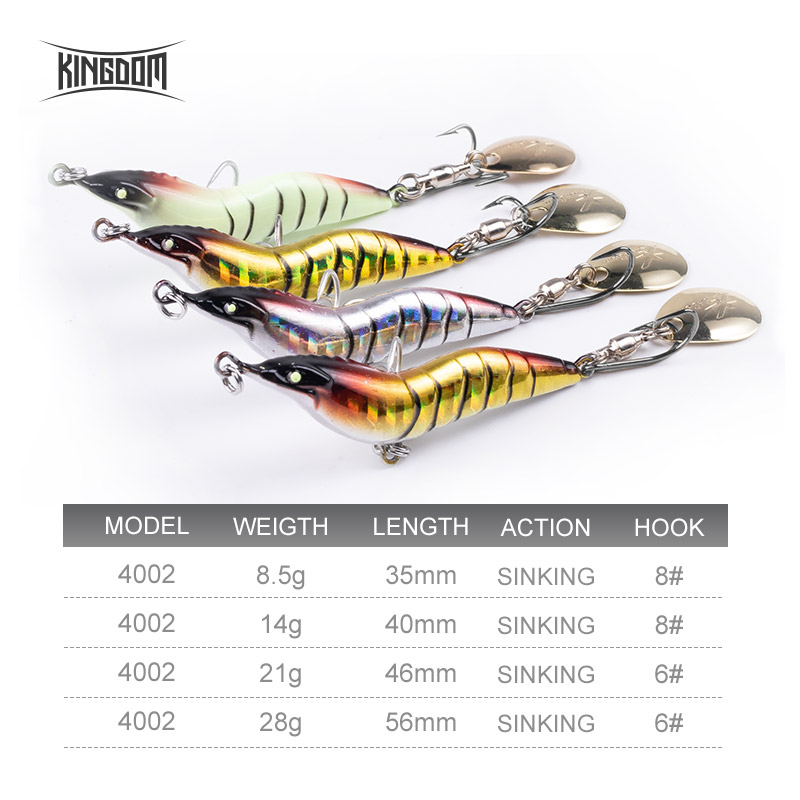 KINGDOM Garnelen-Angelköder Me – Fishing Lure Blade Bait Bewertung und Preis