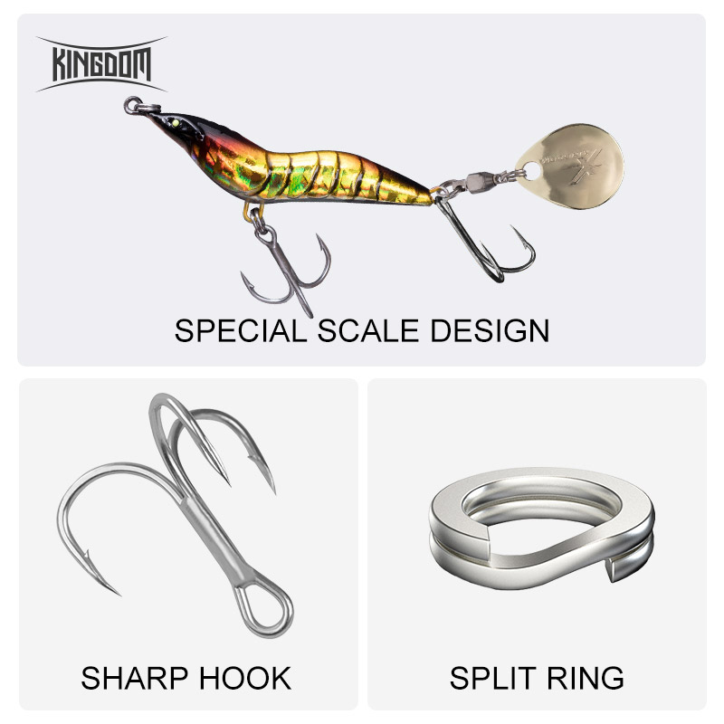 KINGDOM Garnelen-Angelköder Me – Fishing Lure Blade Bait Bewertung und Preis
