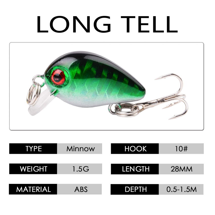 30mm 2g Verrückte wobbler Mini – Fishing Lure Crankbait Bewertung und Preis