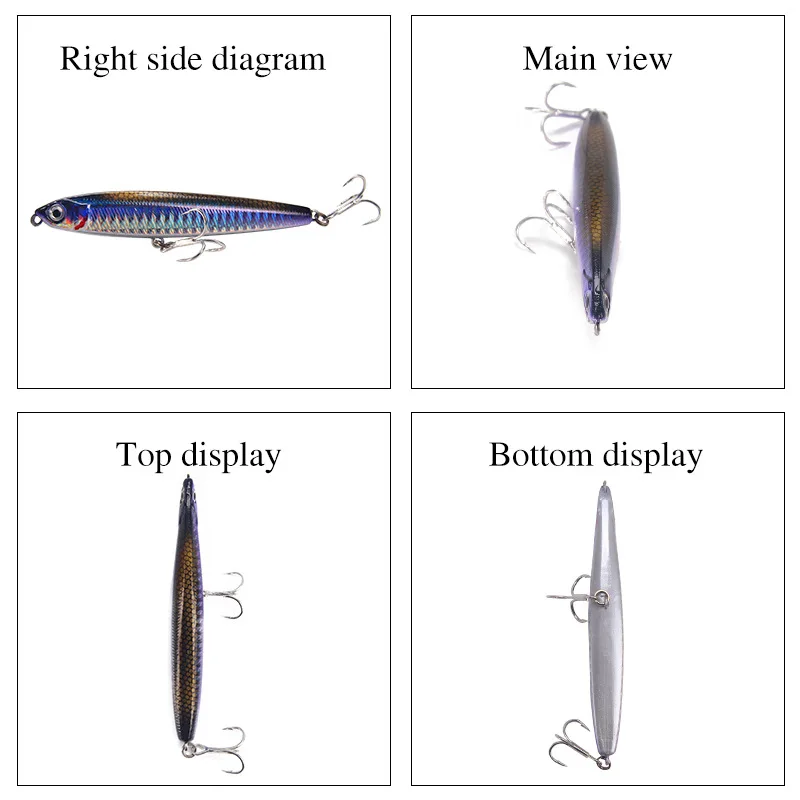 4-teiliges professionelles sin – Fishing Lure Topwater Bewertung und Preis